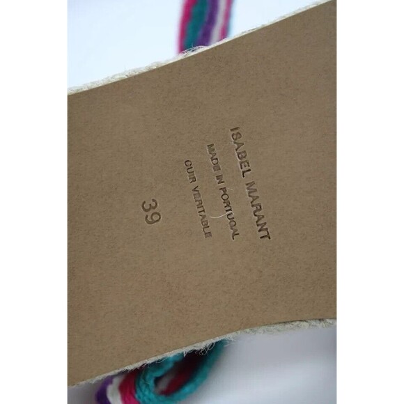 NEW Isabel Marant Women Malay Espadrille Sandals Flatform EU 39 US 9 Pink Purple - Picture 5 of 6